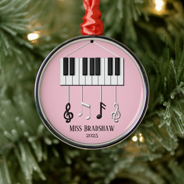 Personalized  Piano Teacher  Ornament (Tree)