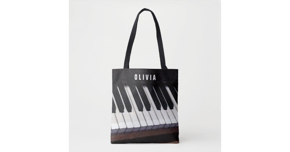 personalized piano-themed gift ideas tote bag | www.bagssaleusa.com