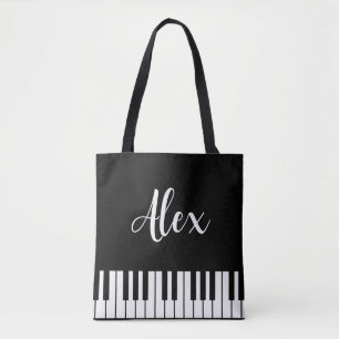 Personalized Piano Tote Bag