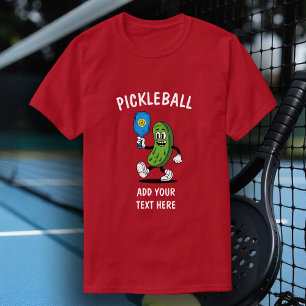 Personalized Pickle Playing Pickleball Funny T-Shirt