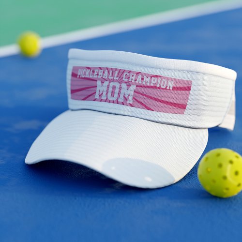 Personalized Pickleball Champion Mom Sports Visor