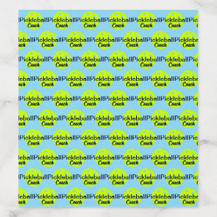Personalized Pickleball Coach Name Envelope Liner