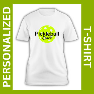 Personalized Pickleball Coach Name T-Shirt