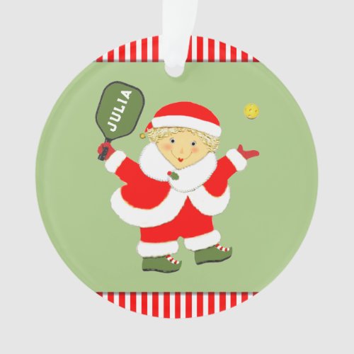 Personalized Pickleball Collectible Ornament