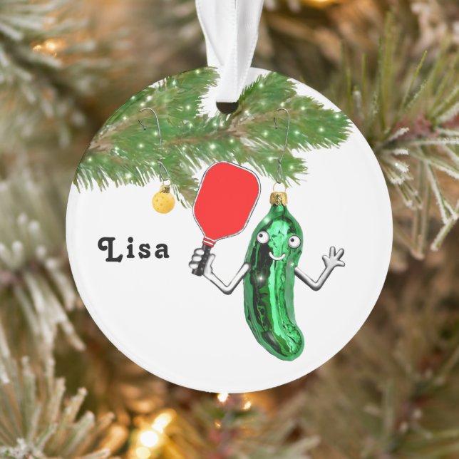 Personalized Pickleball Collectible Ornament (Tree)