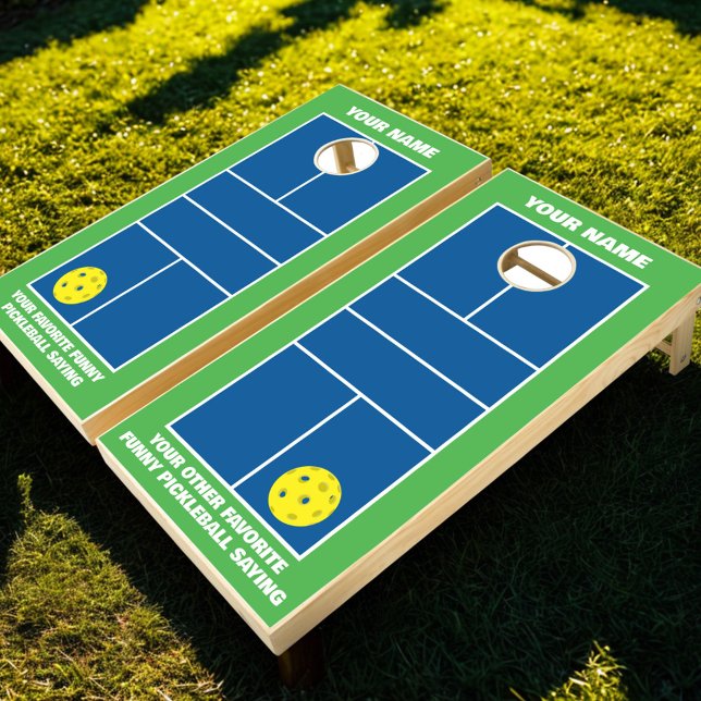 Personalized Pickleball Court  Cornhole Set (Your own personalized pickleball court cornhole set!)