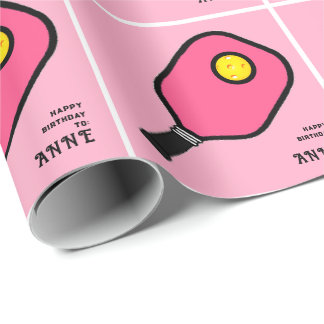 Personalized Pickleball Gift Wrapping Paper