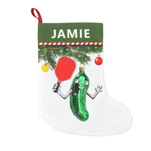 Personalized Pickleball Holiday Gift Large Christm Small Christmas Stocking