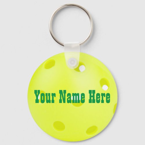 Personalized Pickleball Keychain