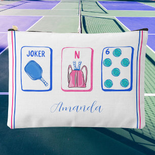 Personalized Pickleball Mahjong Tiles / Custom Accessory Pouch
