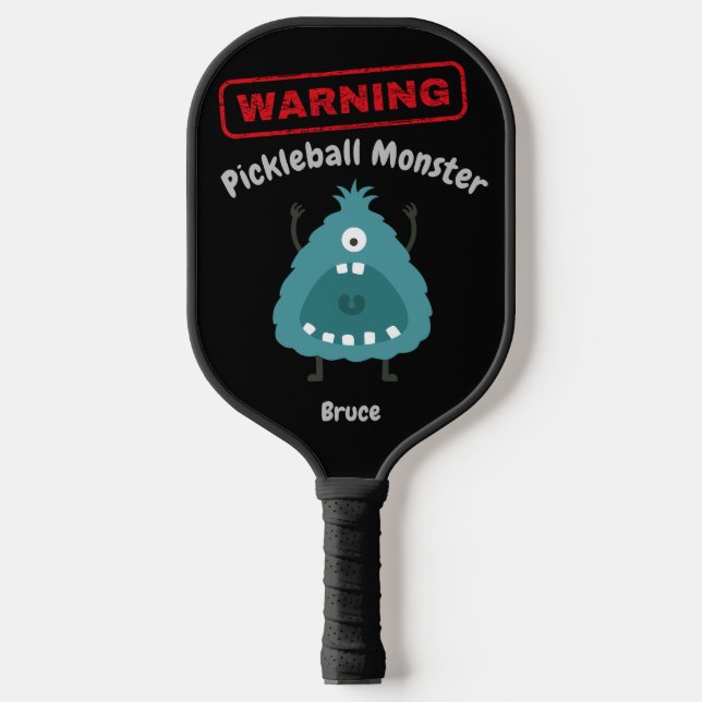 Personalized Pickleball Monster Pickleball Paddle (Front)