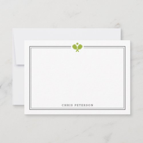 Personalized Pickleball Note Card