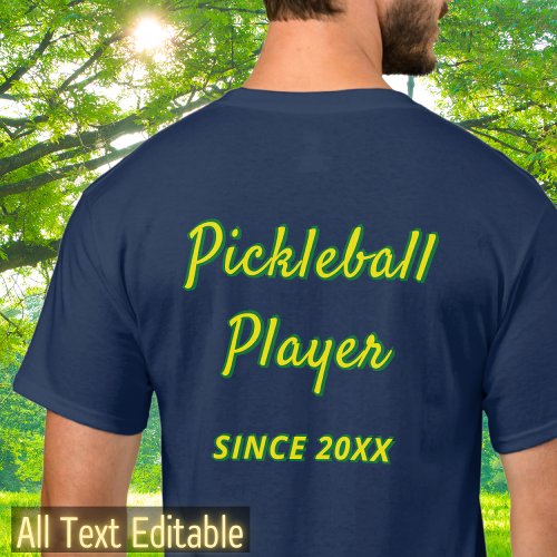 Personalized Pickleball or Add Your Own Text Cool  T_Shirt