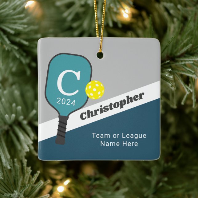Personalized Pickleball Ornament (Tree)