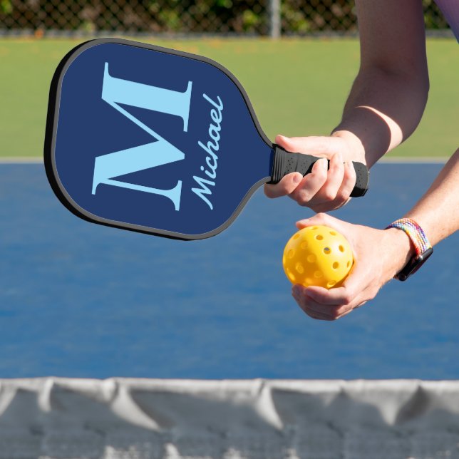 Personalized Pickleball Padd with Elegant Letter M Paddle (Insitu)