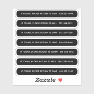 Personalized Pickleball Paddle Identification Sticker