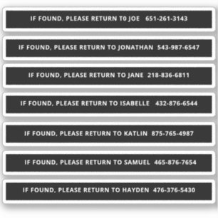 Personalized Pickleball Paddle Identification Sticker