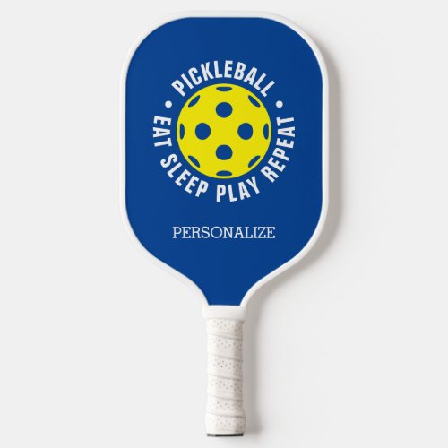 Personalized pickleball paddle racket with name