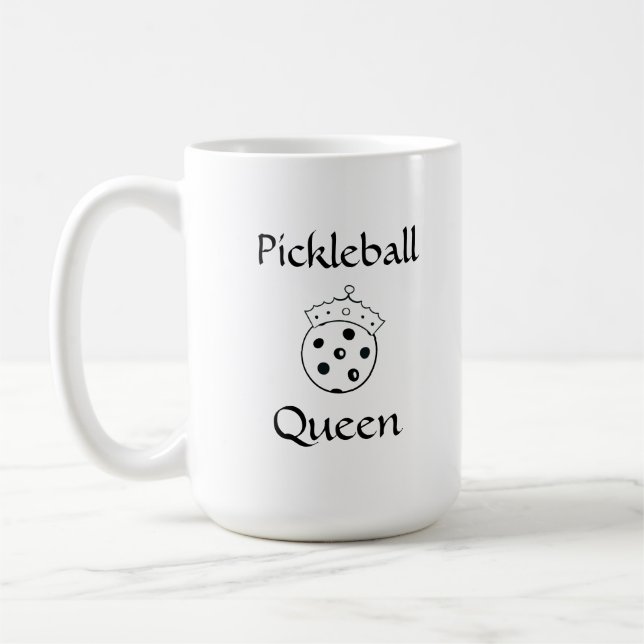Personalized "Pickleball Queen" Mug (Left)