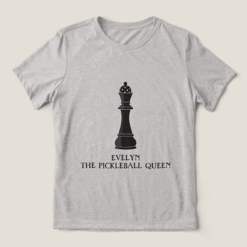 Personalized Pickleball Queen Tri-Blend Shirt