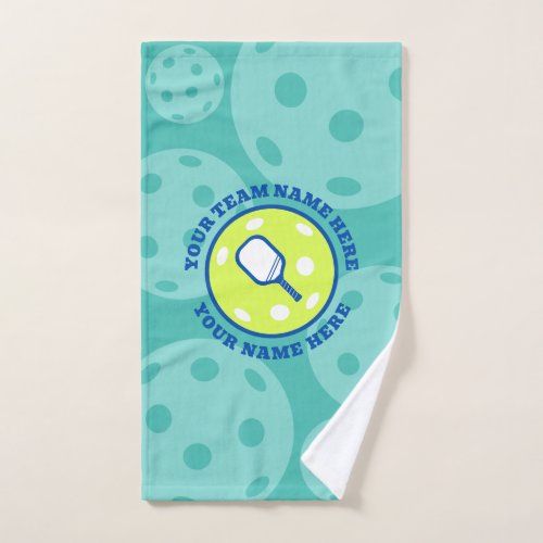 Personalized Pickleball Sporty Team Name Hand Towel