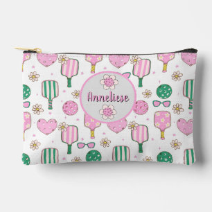 Personalized Pickleball Watercolor Accessory Pouch