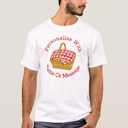 PERSONALIZED Picnic Basket Graphic T_Shirt