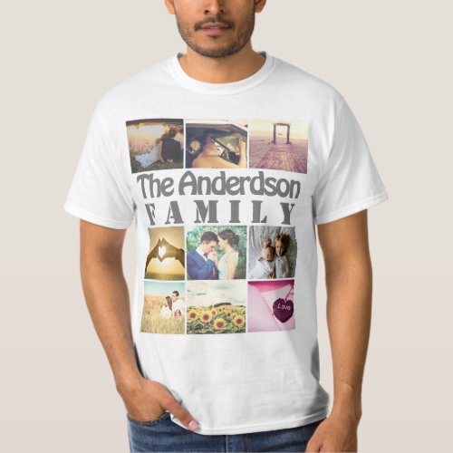 personalized picture and text T_Shirt