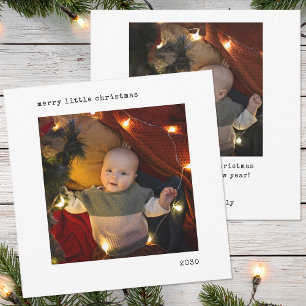 Personalized Picture Baby's First Christmas Holiday Card