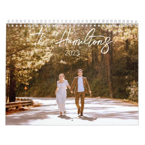 Personalized Picture Calendar with Script