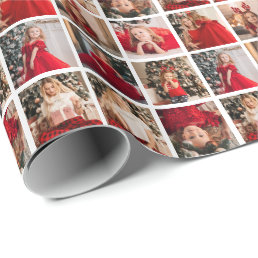 Personalized Picture Collage 9 Photo Wrapping Paper