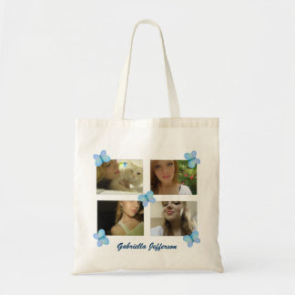 Personalized Picture Collage: Butterfly Tote Bag