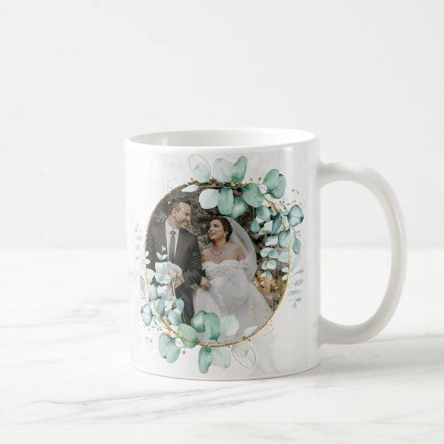 Personalized Picture Custom Name Wedding Gift Coffee Mug (Right)