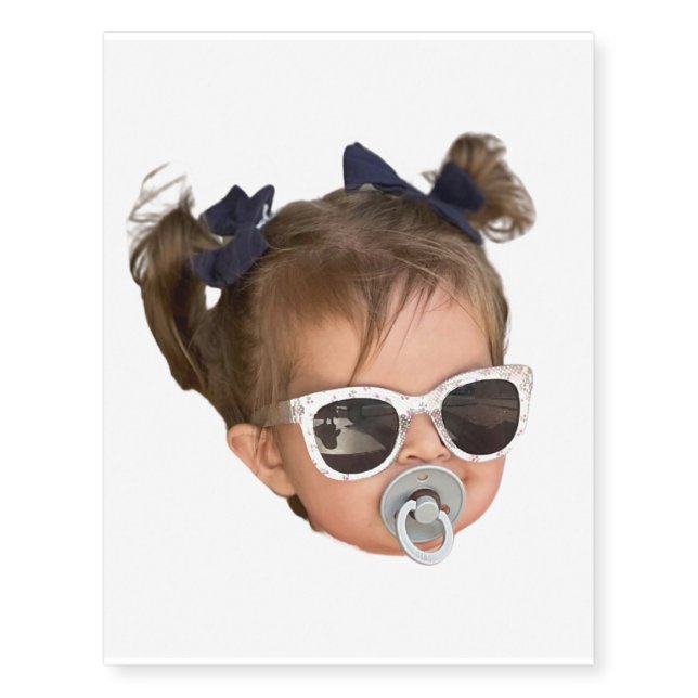 Personalized Picture Custom Photo Temporary Tattoos (Front)