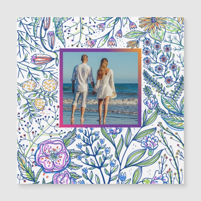 Personalized Picture Frame Magnet (Front)