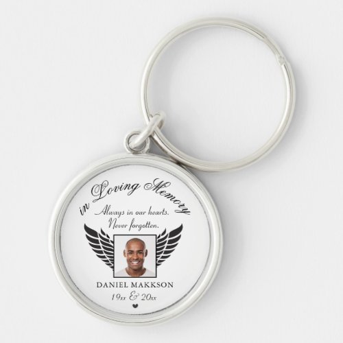 personalized picture Memorial in loving memory  Keychain