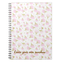 Personalized Picture Quote Soft Pastel Pink Spiral
