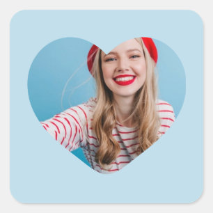 personalized picture sticker heart