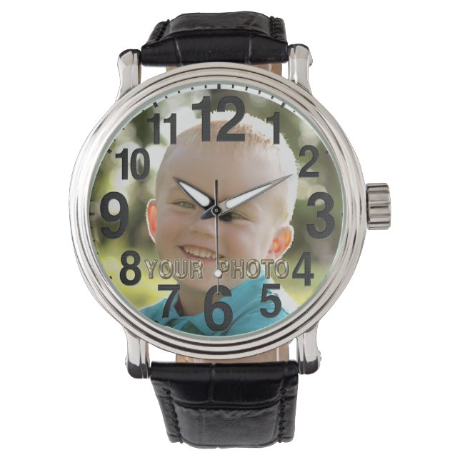 Personalized PICTURE Watches for Men, Women, Kids (Front)