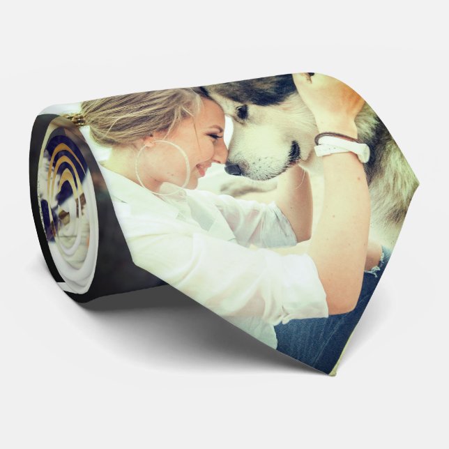 Personalized pictures x5 neck tie (Rolled)