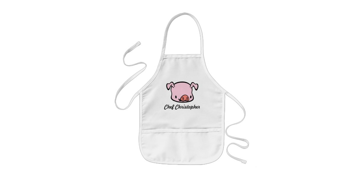 Personalized Pig Apron for Kids Zazzle