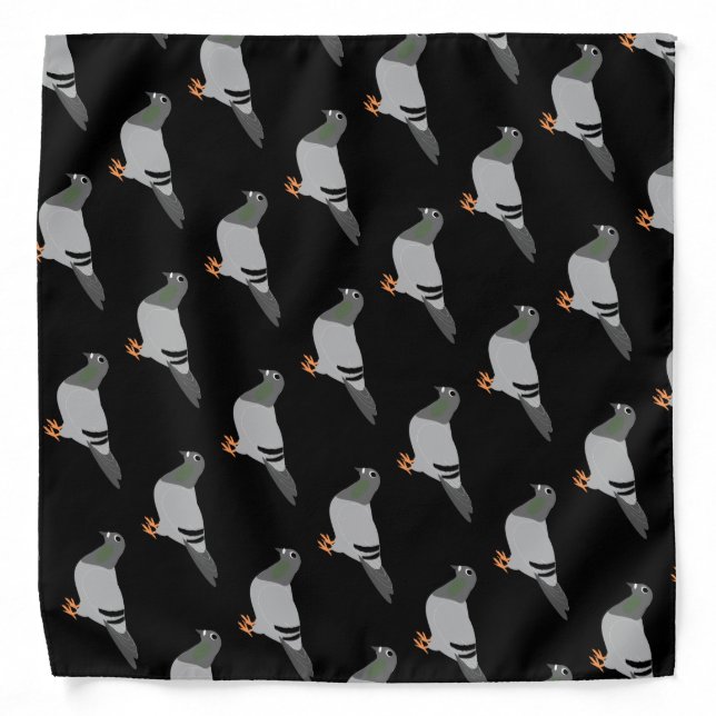 Personalized Pigeon Design Bandana (Front)