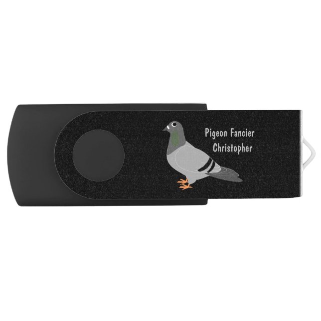 Personalized Pigeon Design Flash Drive (Front)