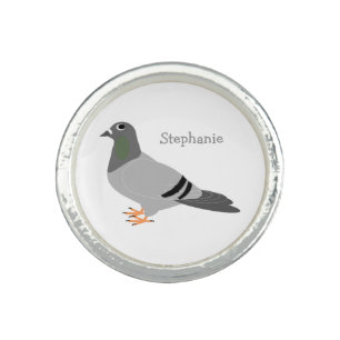 Personalized Pigeon Design Ring