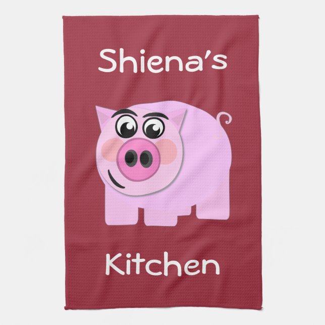 Personalized Piggy Towel (Vertical)