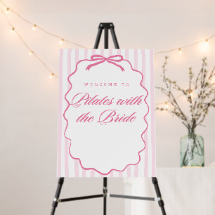 Personalized Pilates Bachelorette Board Sign