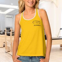 Personalized Pilates Crew Reformer Or Mat Yellow