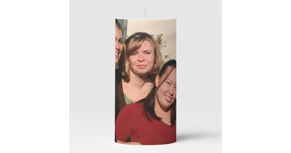 Personalized Pillar Candle Zazzle