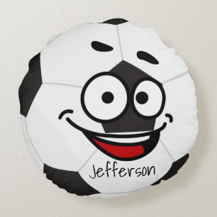 Personalized Pillow Soccer Ball funny face