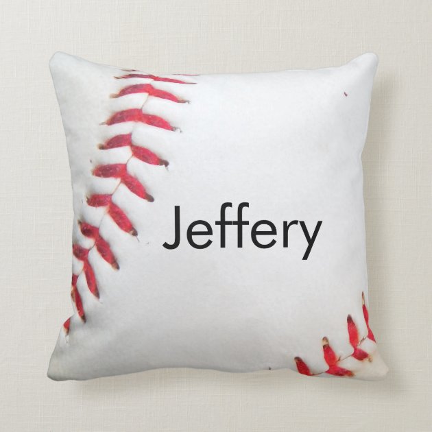 personalized baseball pillow